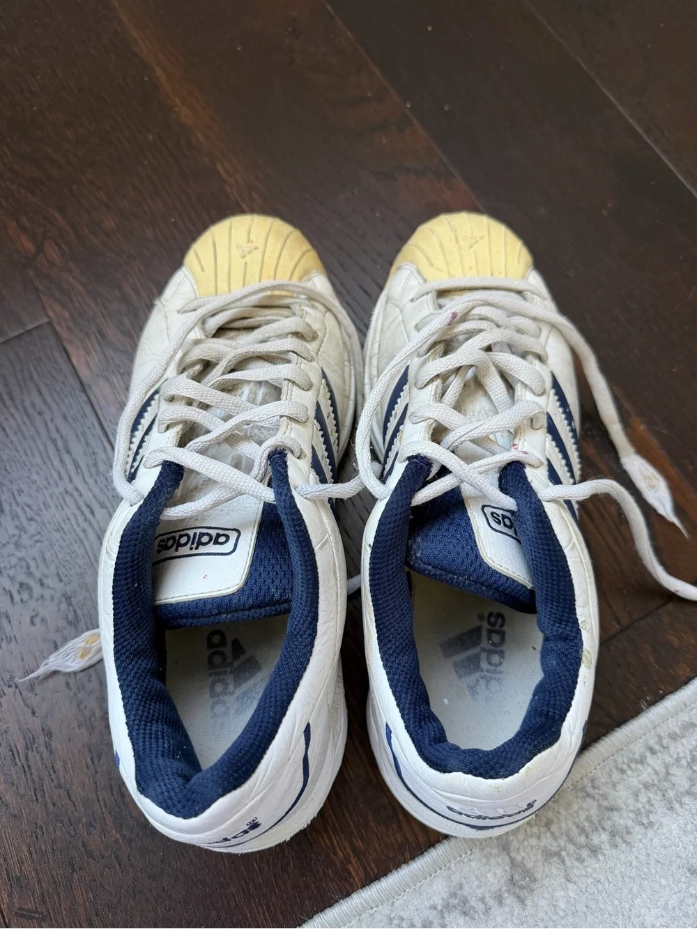 2002 Adidas Superstar 2G White Navy Sneakers